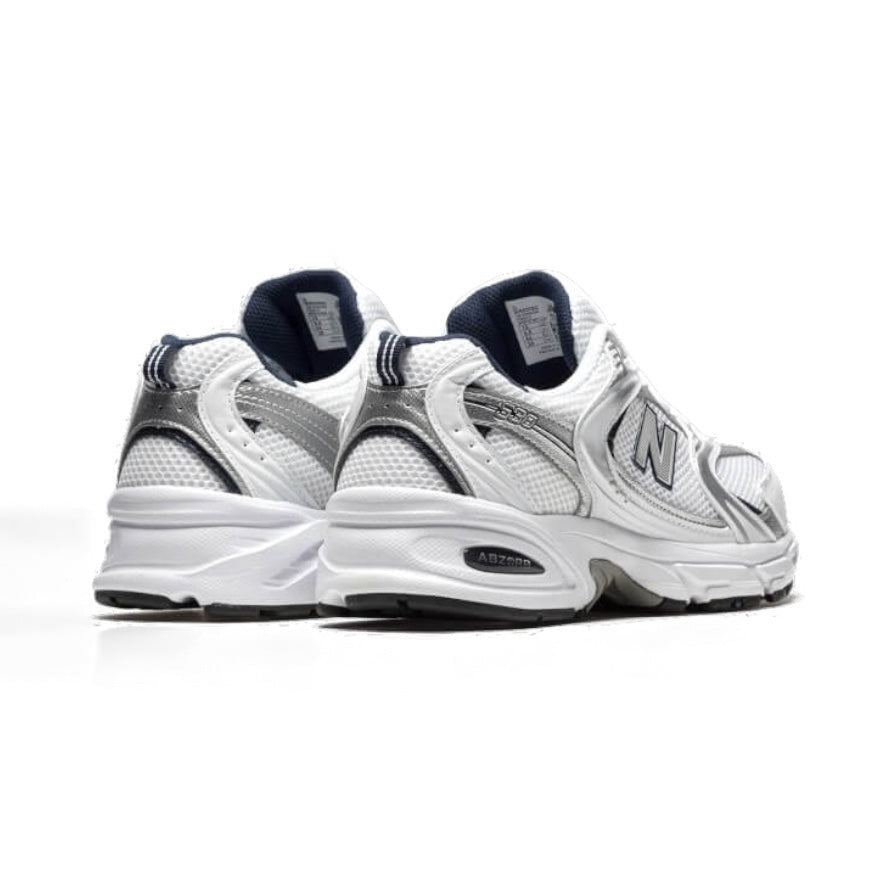 530 White Silver Navy