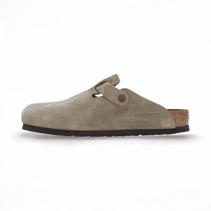 Boston Soft Footbed Suede Taupe